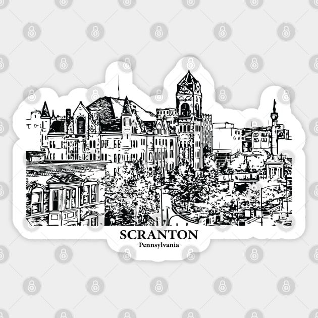 Scranton - Pennsylvania Sticker by Lakeric